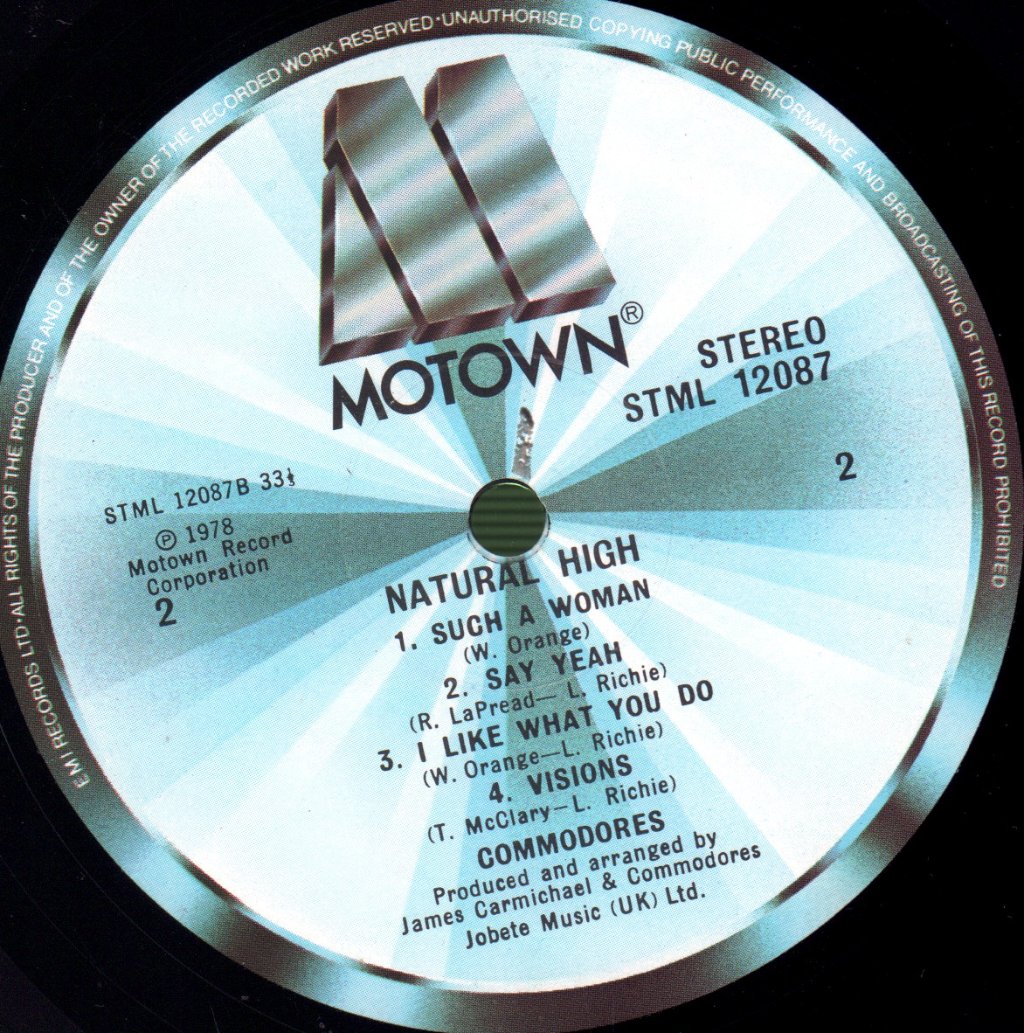 Commodores - Natural High - Lp