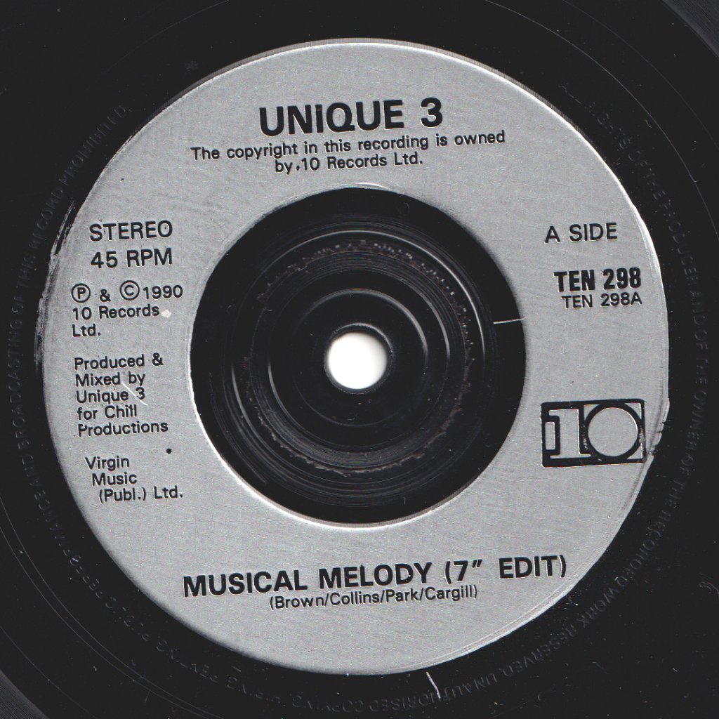 Unique 3 - Musical Melody - 7 Inch