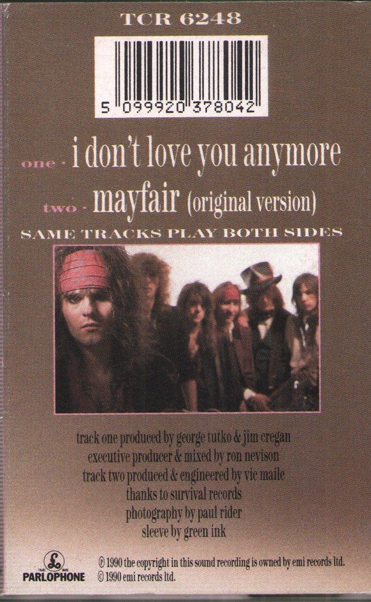 Quireboys - I Don't Love You Anymore - Cassette