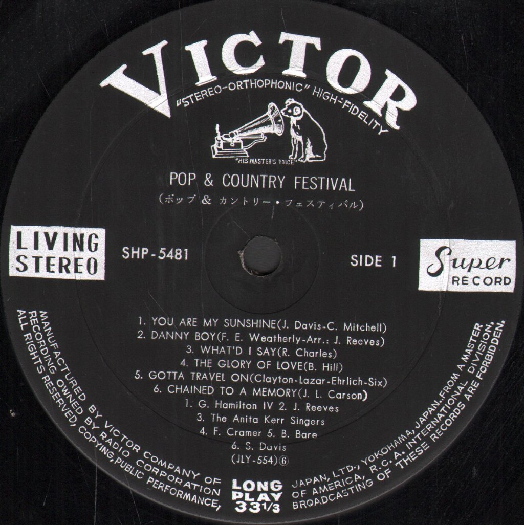 Various Artists - Pop and Country Festival - Lp