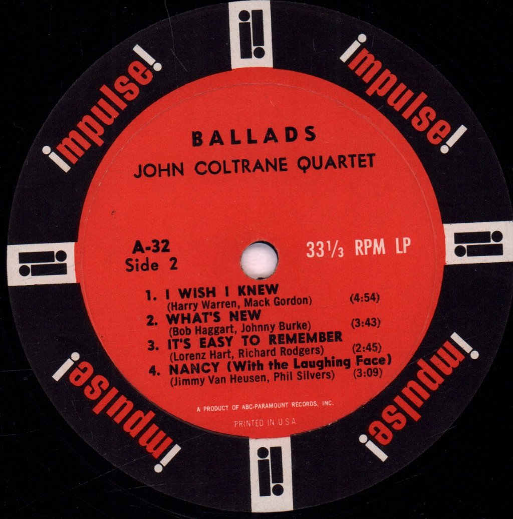 John Coltrane Quartet - Ballads - Lp