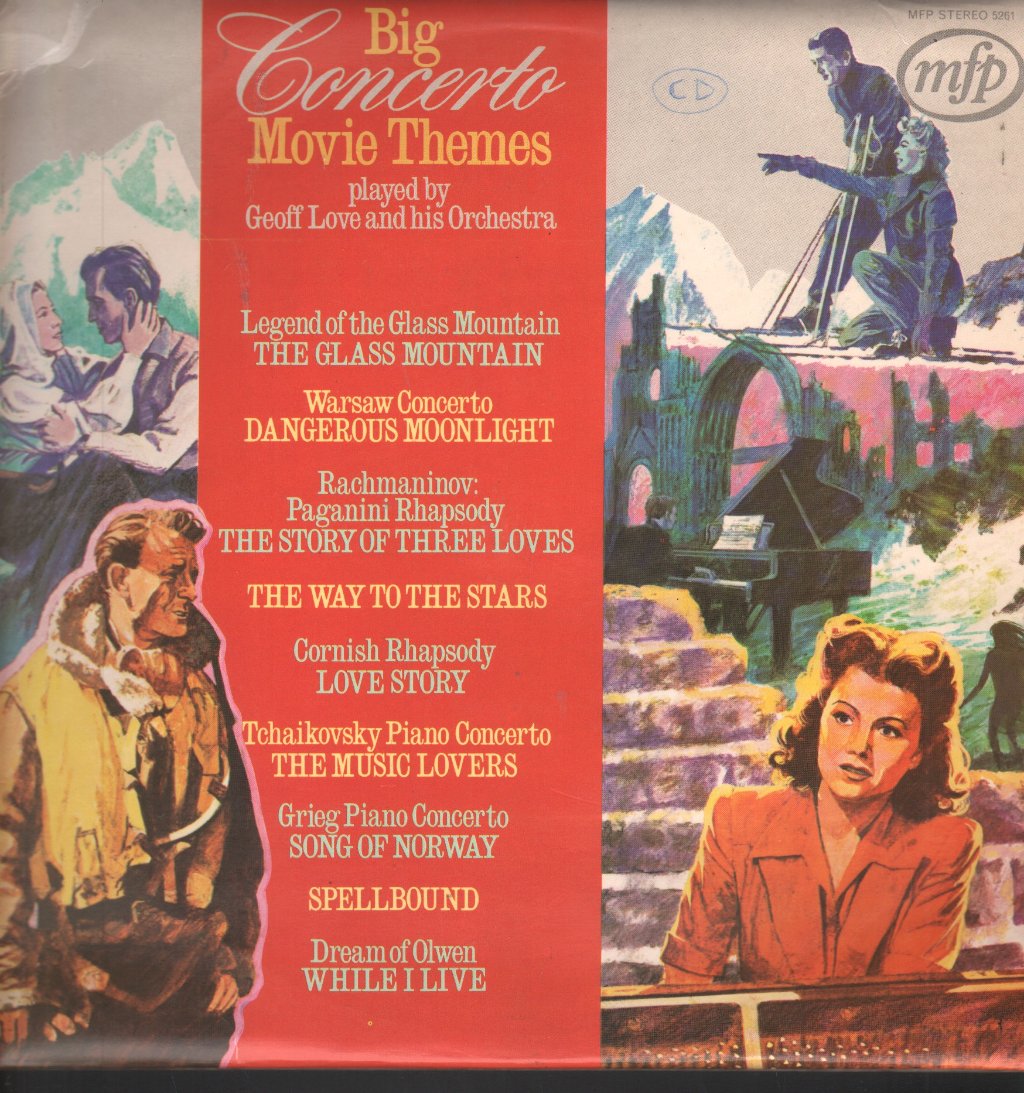 Geoff Love And His Orchestra - Big Concerto Movie Themes - Lp