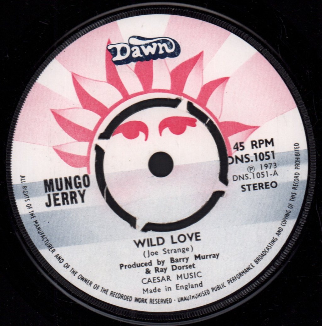 Mungo Jerry - Wild Love - 7 Inch
