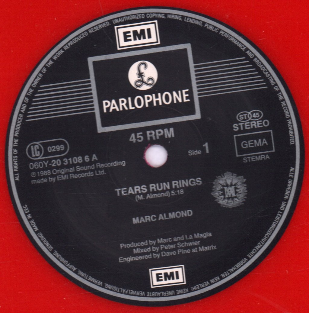 Marc Almond - Tears Run Rings - 12 Inch