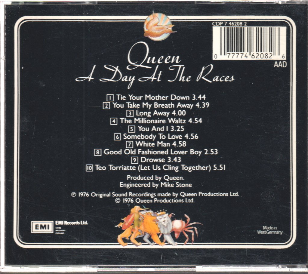 Queen - A Day At The Races - Cd