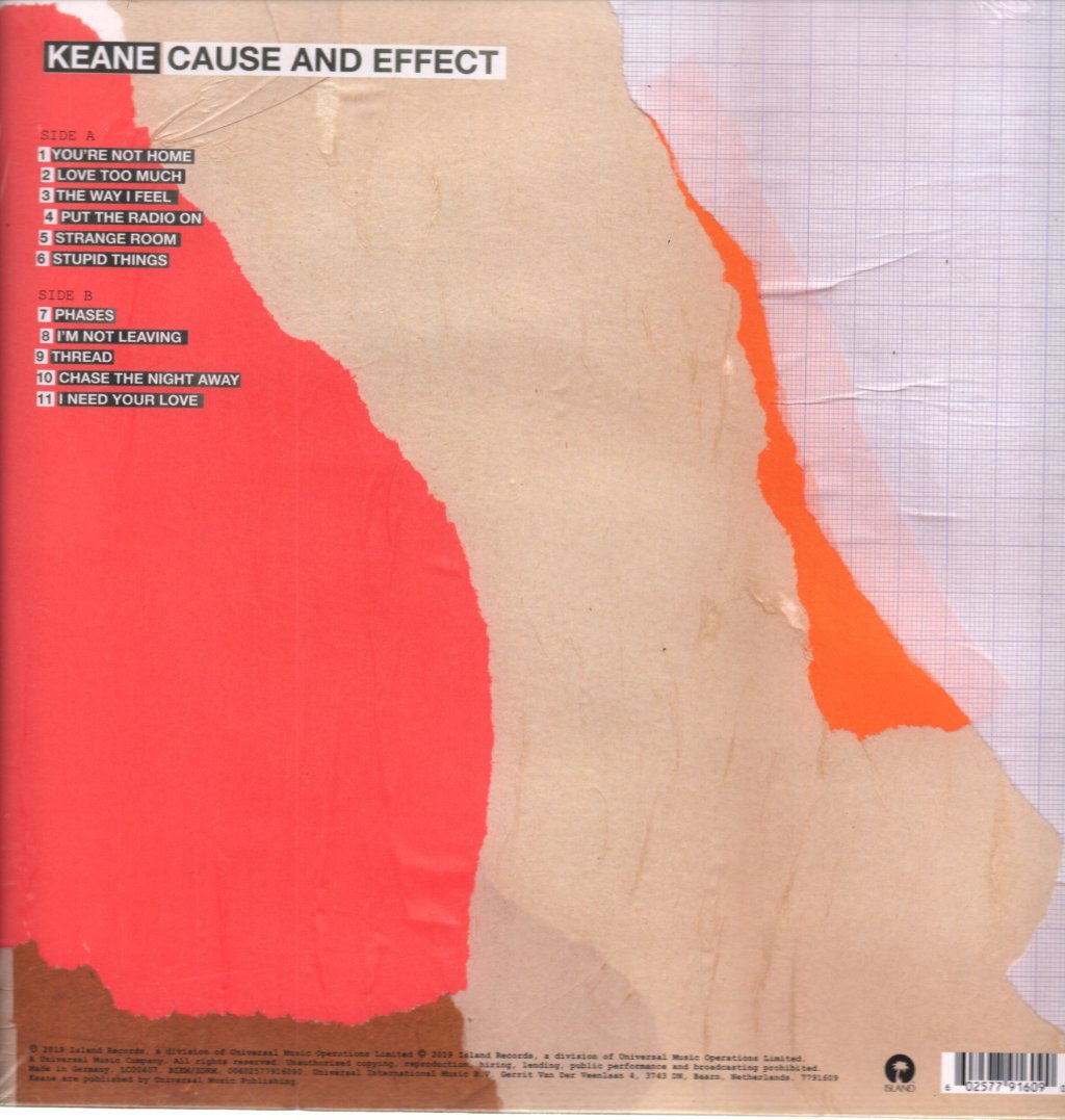 Keane - Cause And Effect - Lp