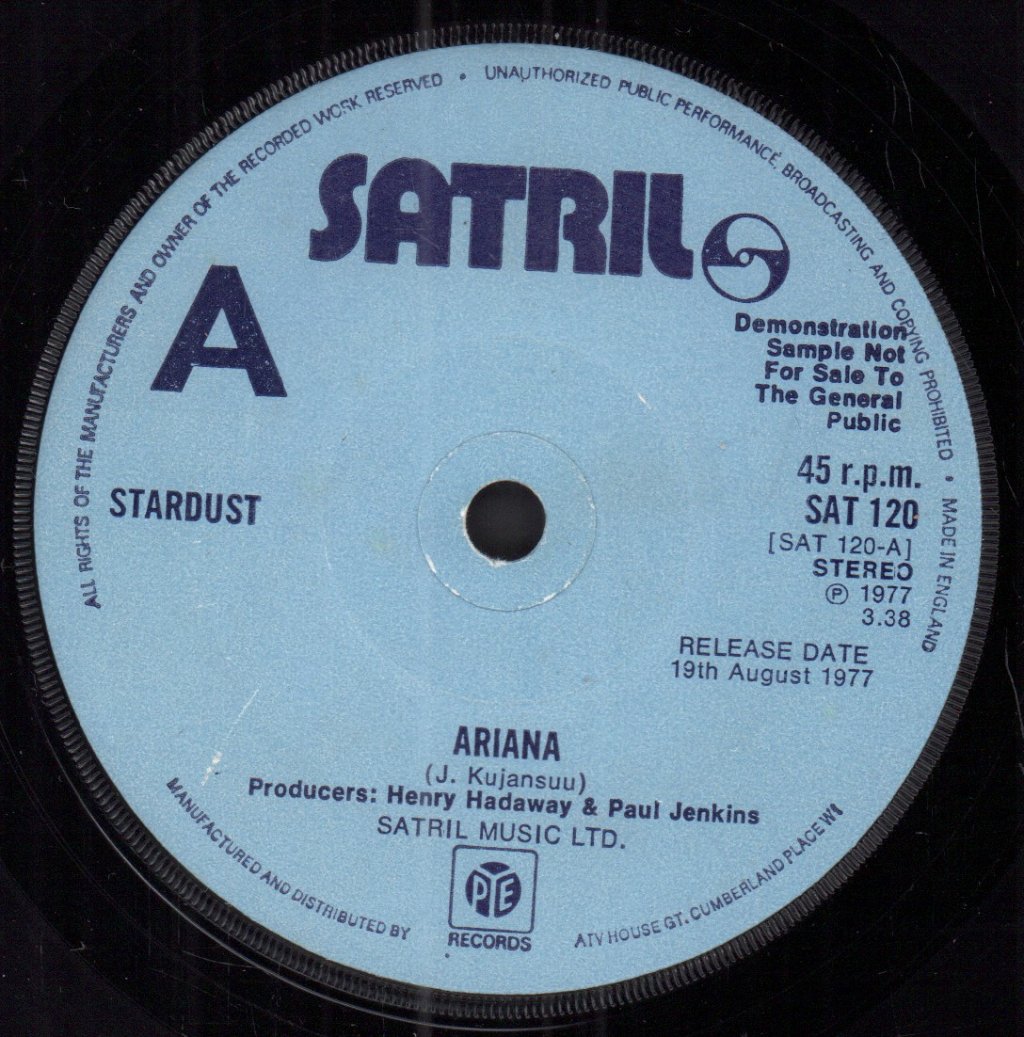 Stardust (70'S Group) - Ariana - 7 Inch