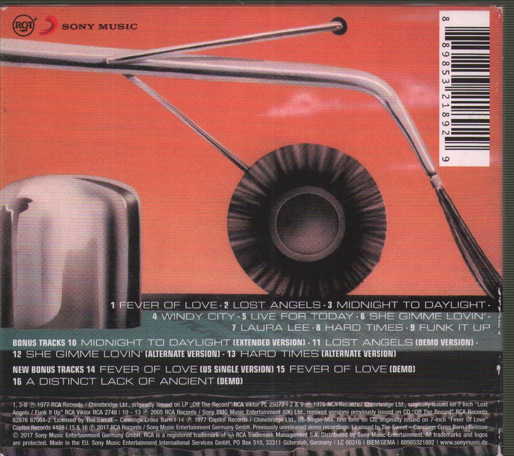 Sweet - Off The Record - Cd