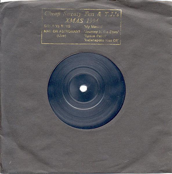 Girls Against Boys / Man Or Astroman - Cheap Sweaty Fun & TJ's XMAS 1994 - 7 Inch