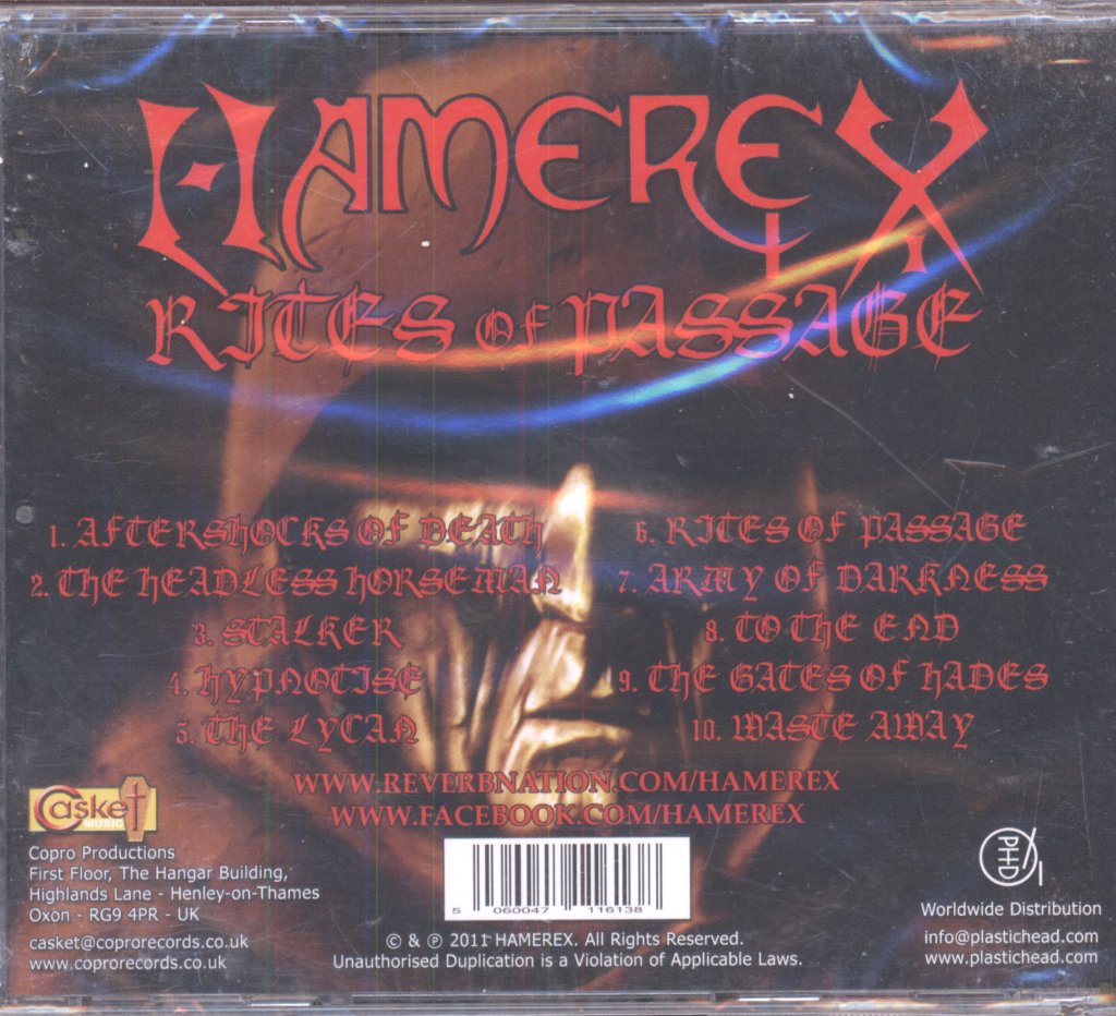 Hamerex - Rites Of Passage - Cd