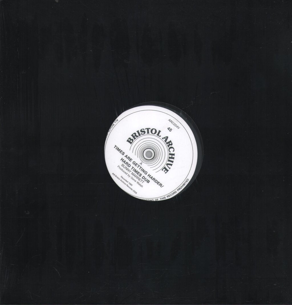 Bunny Marrett - Times Are Getting Harder / Running Dub - 12 Inch