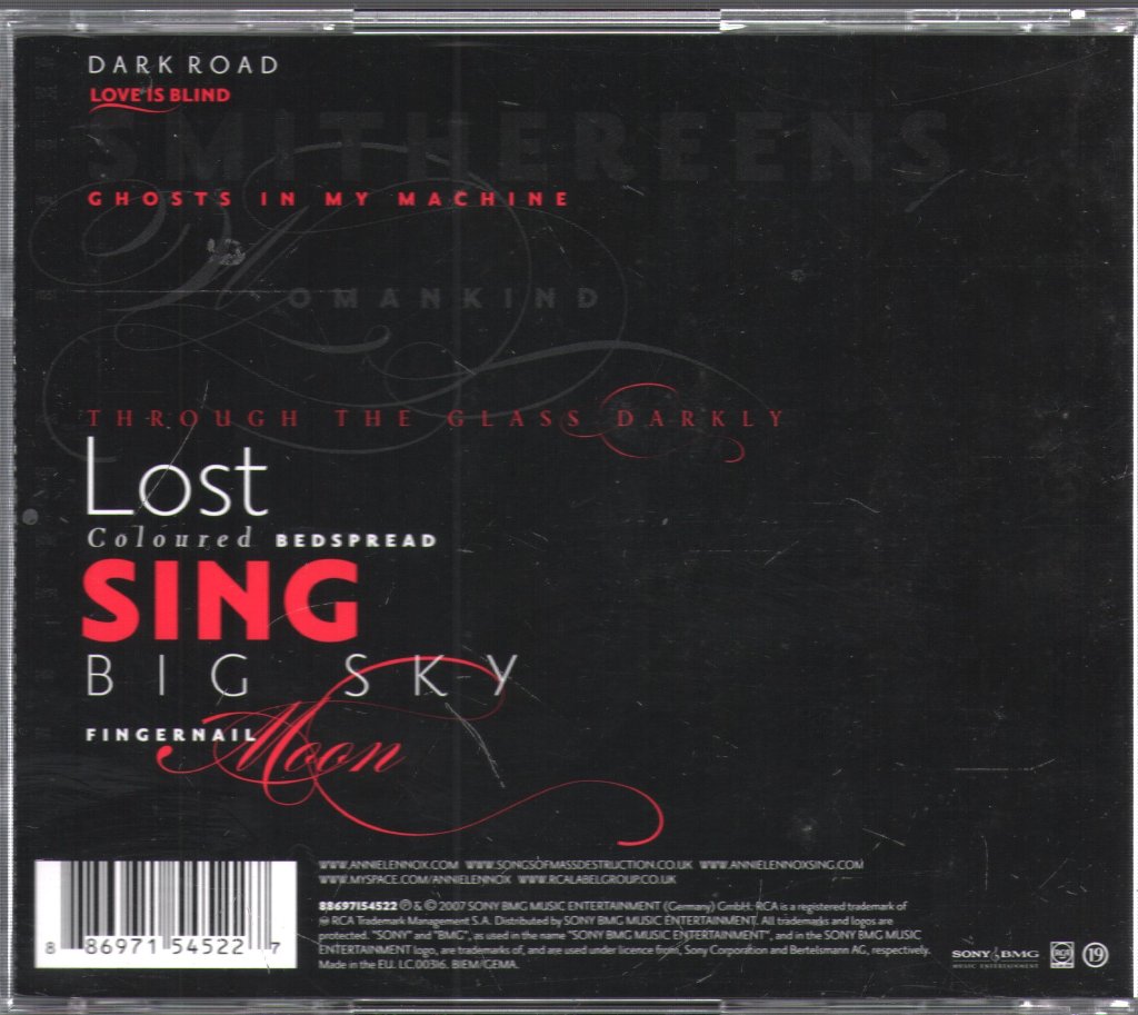 Annie Lennox - Songs Of Mass Destruction - Cd