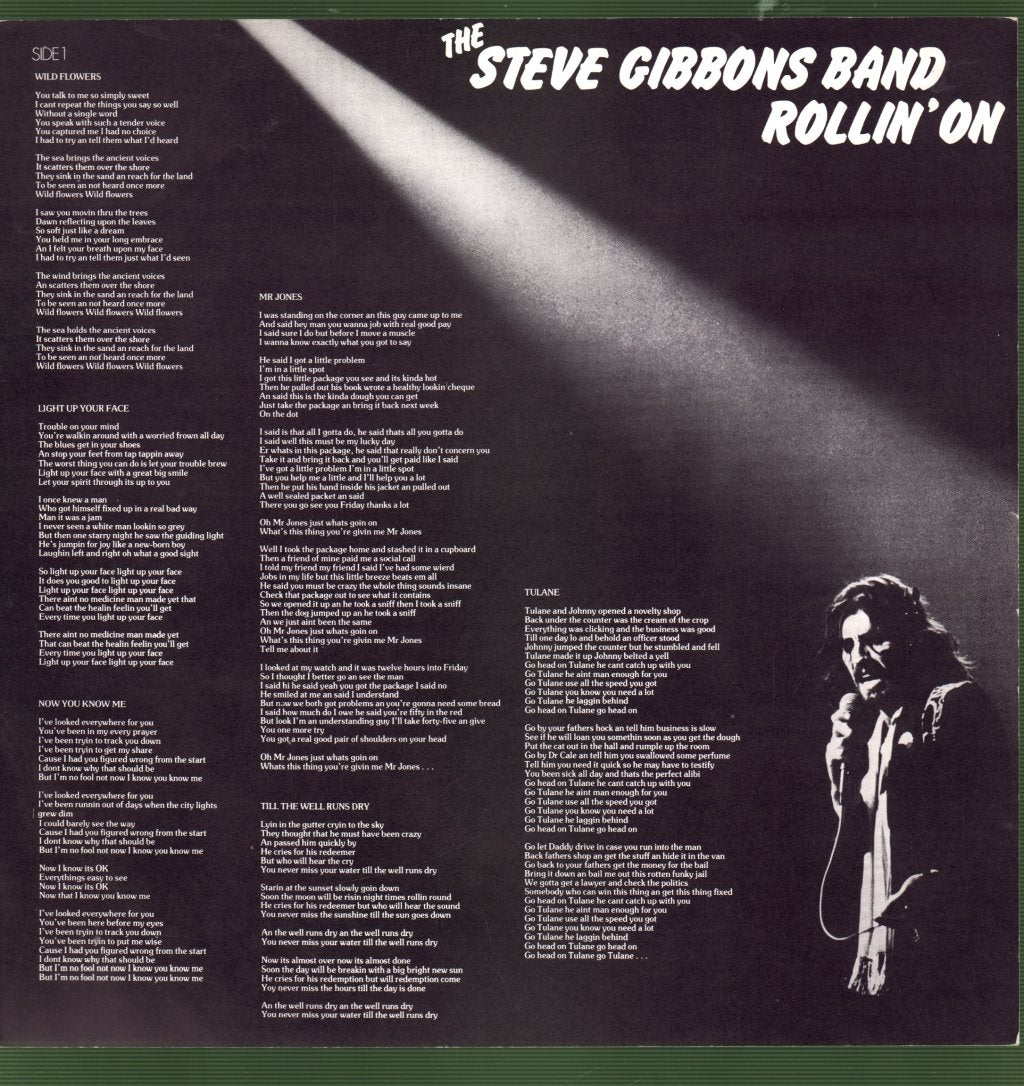 Steve Gibbons Band - Rollin On - Lp