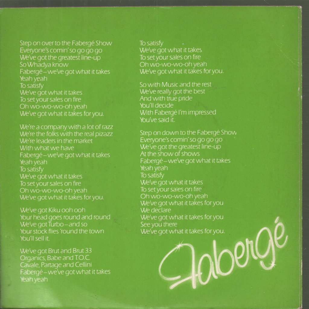 Fabergettes - We've Got What It Takes - 7 Inch