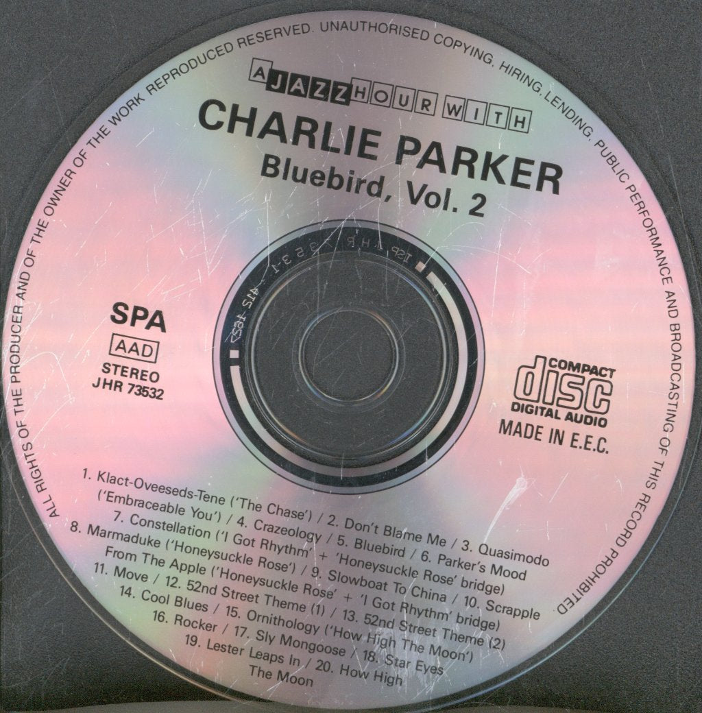Charlie Parker - Bluebird - Cd