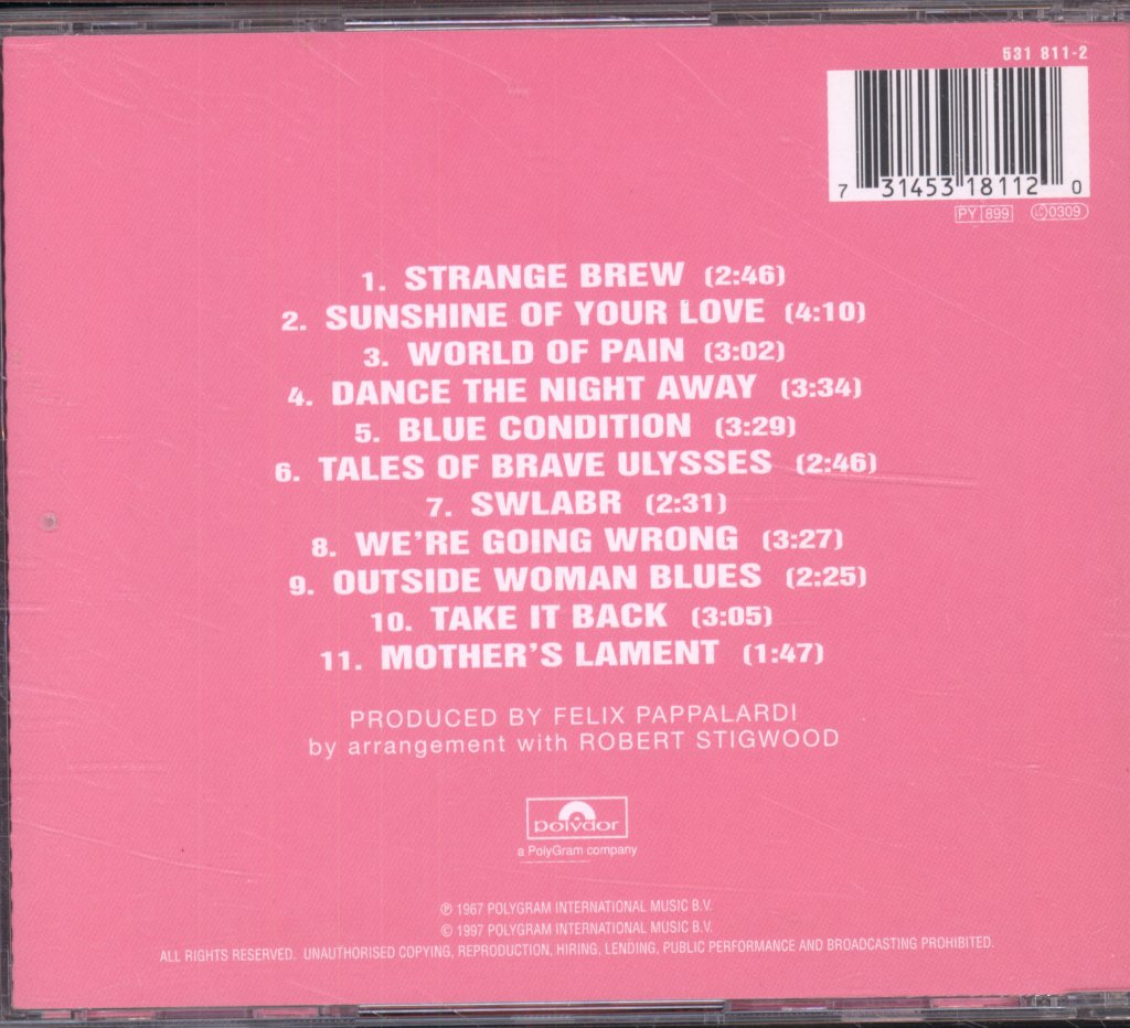 Cream - Disraeli Gears - Cd