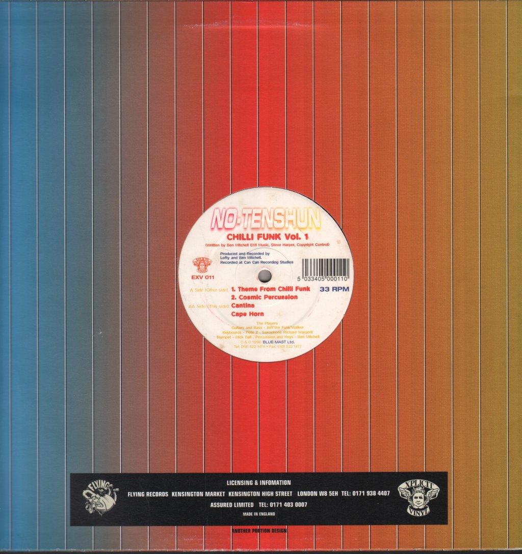 No Tenshun - Chilli Funk Vol.1 - 12 Inch