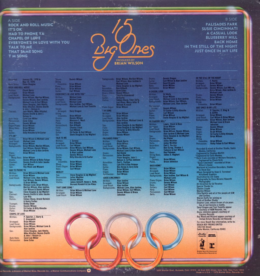 Beach Boys - 15 Big Ones - Lp