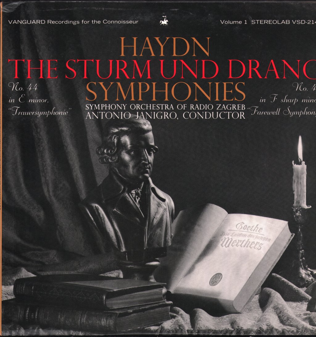 Symphony Orchestra Of Radio Zagreb / Antonio Janigro - Haydn - Sturm Und Drang Symphonies - Lp