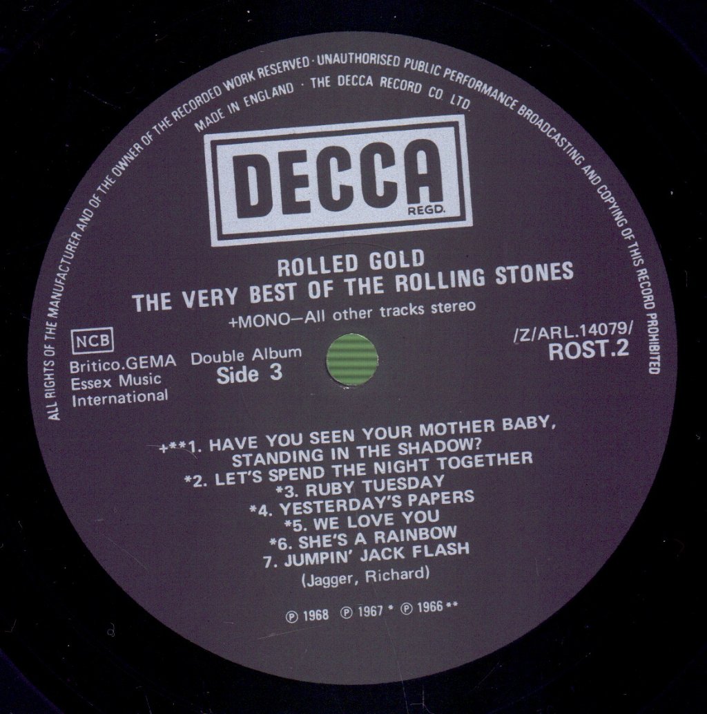 Rolling Stones - Rolled Gold - Double Lp