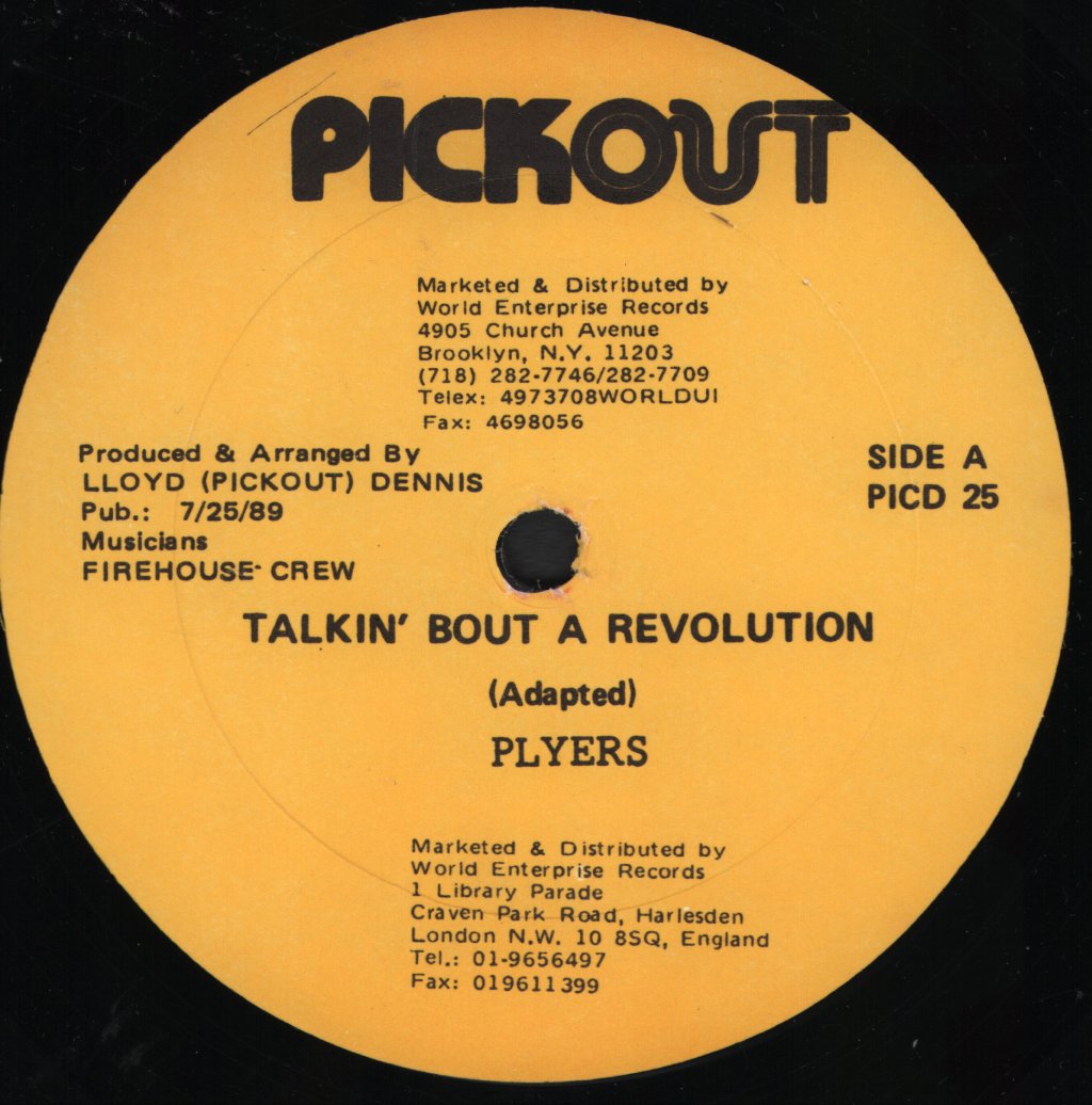 Pliers - Talkin' Bout A Revolution - 12 Inch