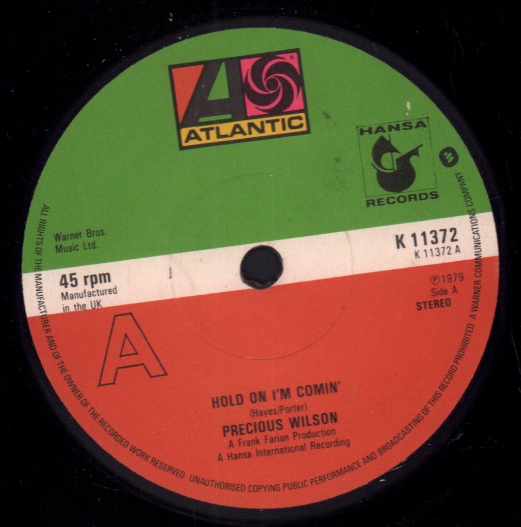 Precious Wilson - Hold On I'm Comin' - 7 Inch