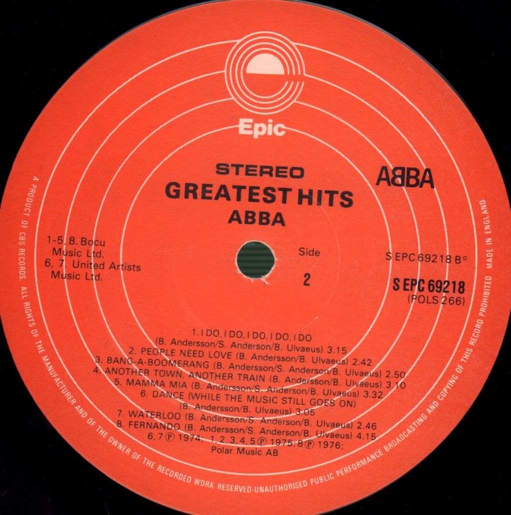 ABBA - Greatest Hits - Lp