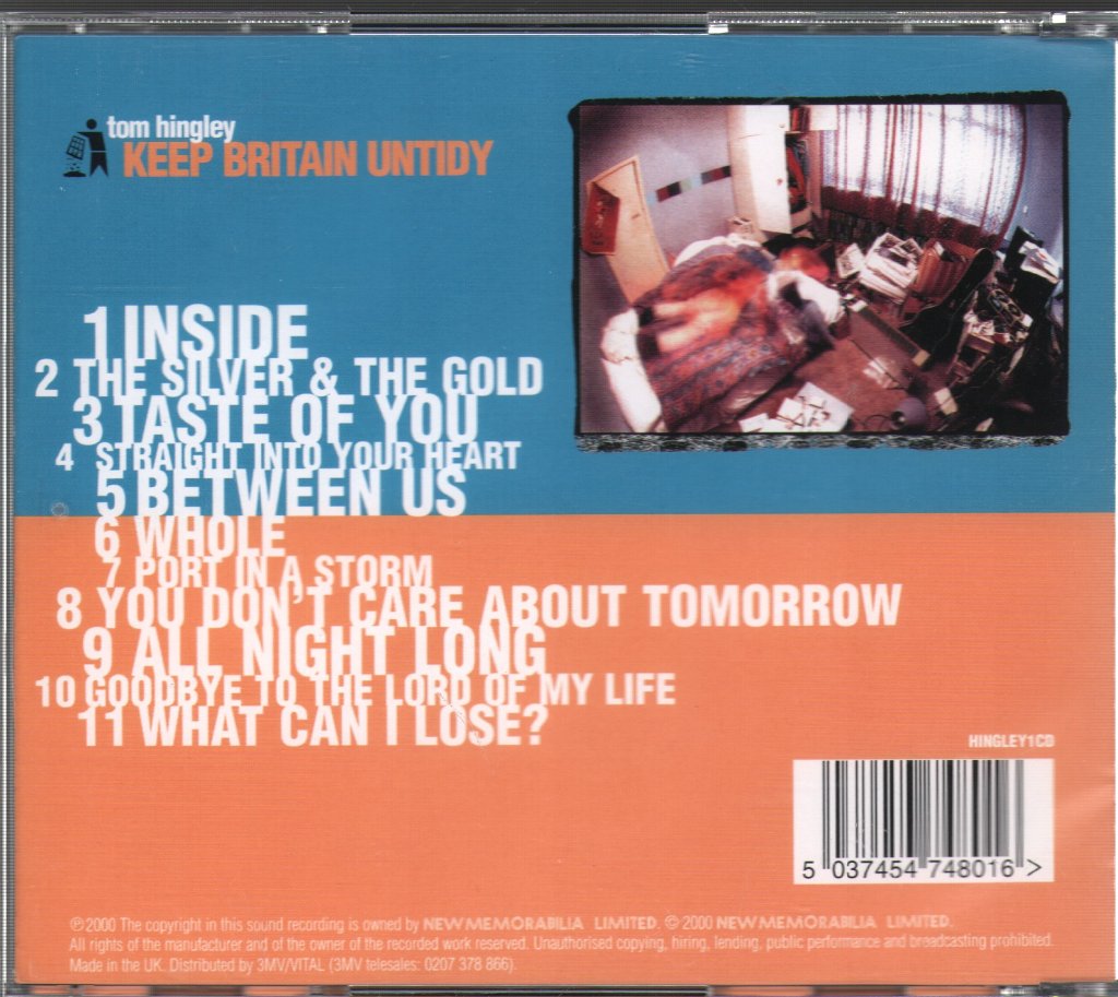 Tom Hingley - Keep Britain Untidy - Cd
