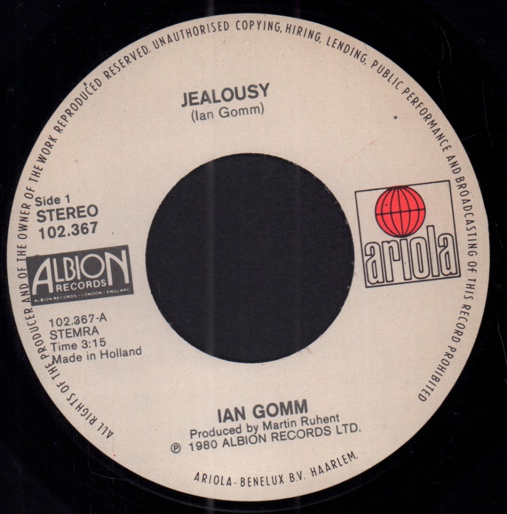 Ian Gomm - Jealousy - 7 Inch