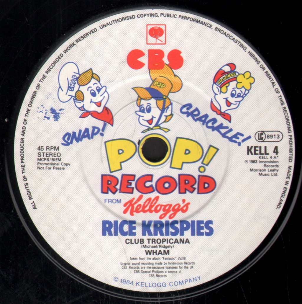 Wham / Herbie Hancock - Club Tropicana/Rockit - 7 Inch
