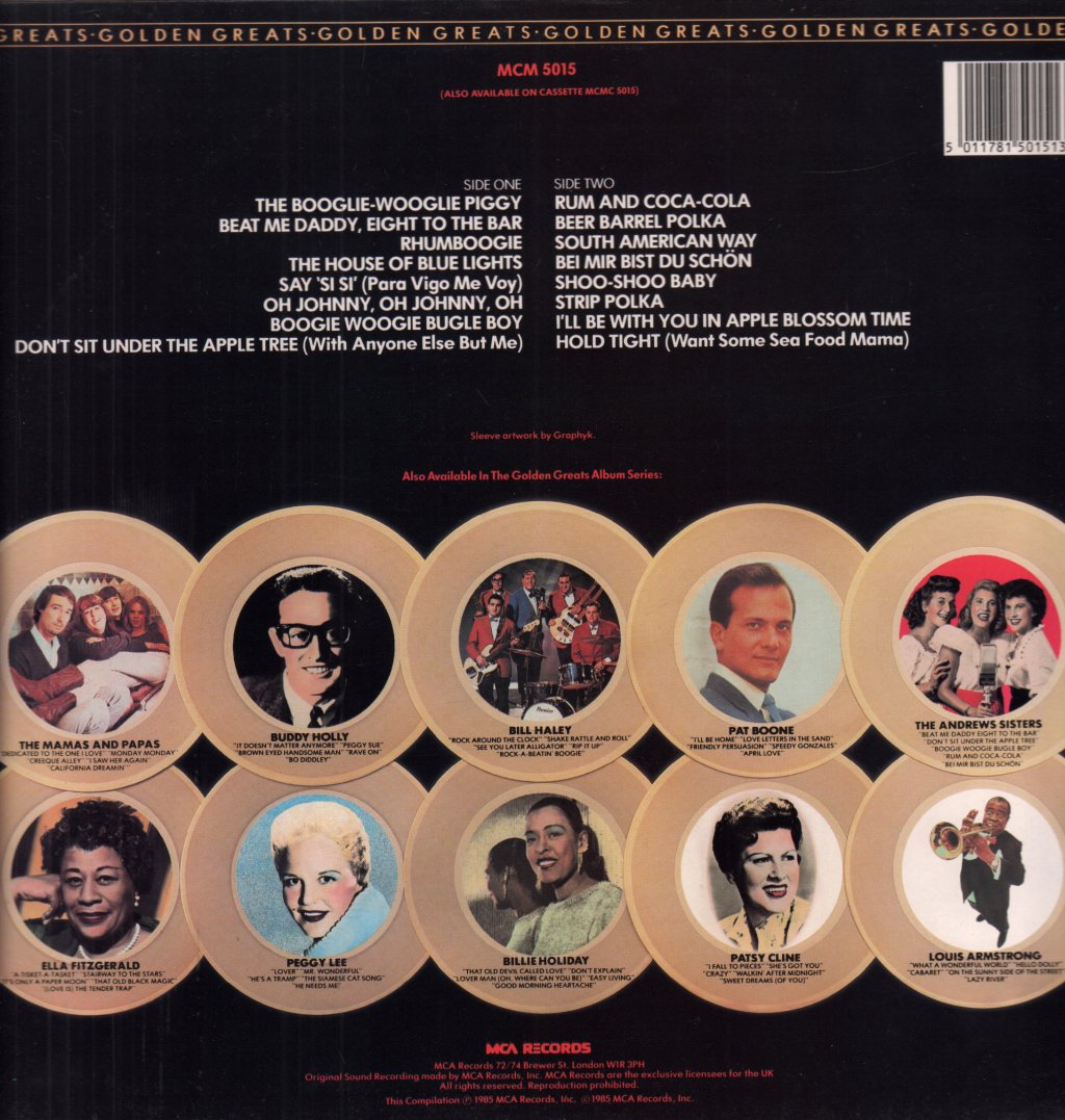 Andrews Sisters - Golden Greats - Lp