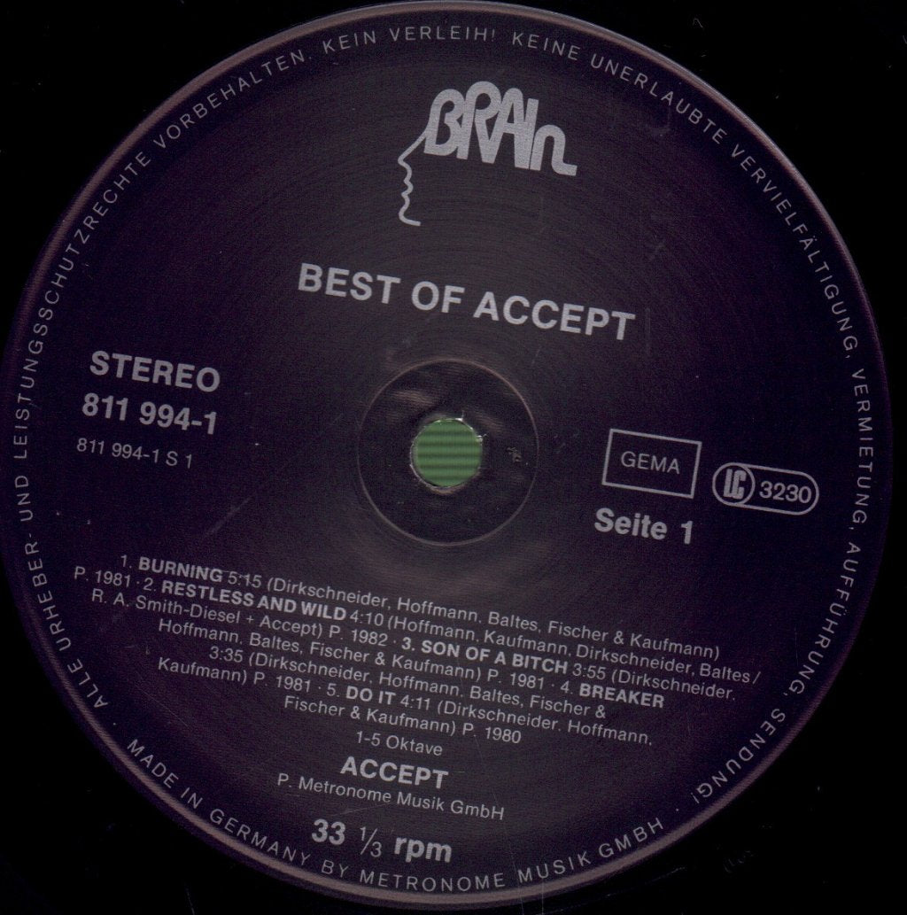Accept - Best Of - Lp
