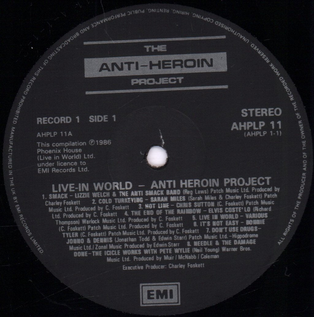 Various Artists - It's A Live In World - anti-heroin project - Double Lp
