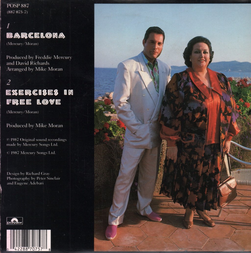 Freddie Mercury And Montserrat Caballe - Barcelona - 7 Inch