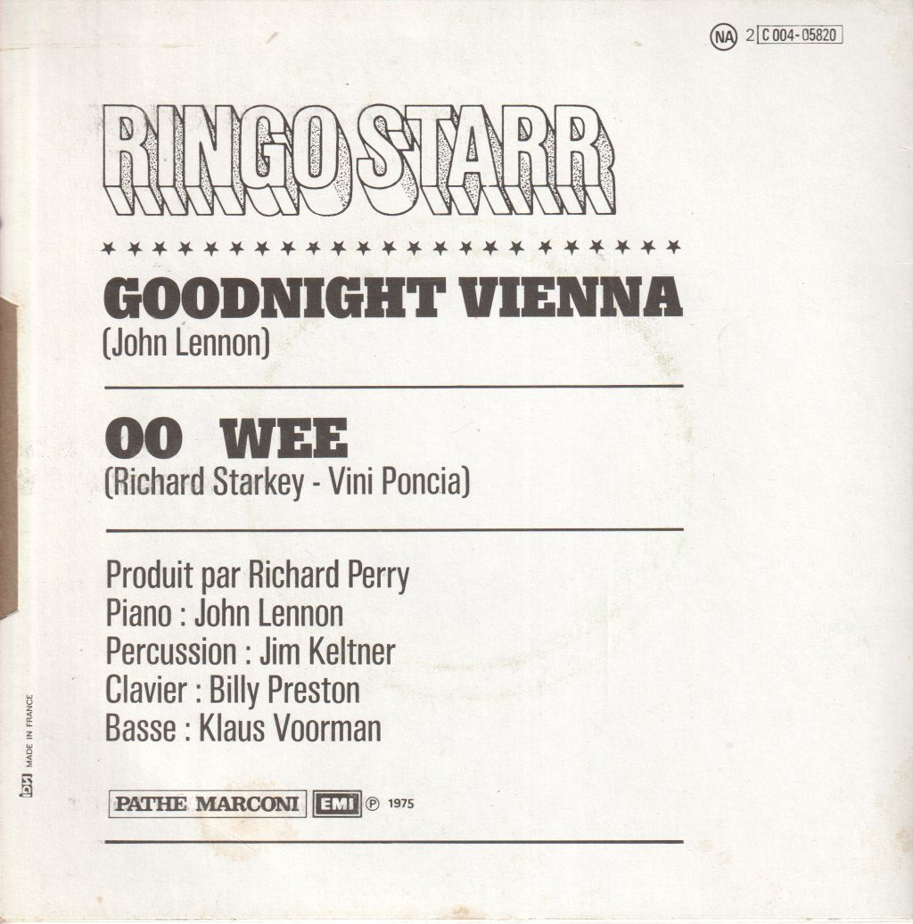 Ringo Starr - Goodnight Vienna - 7 Inch