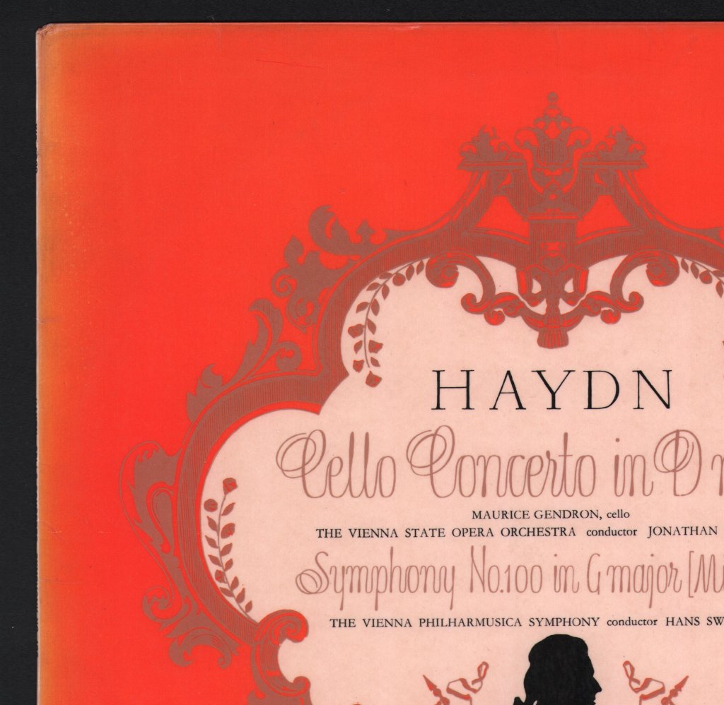 Maurice Gendron / Jonathan Sternberg / Vienna State Opera - Haydn - Cello Concerto In D Major - Lp