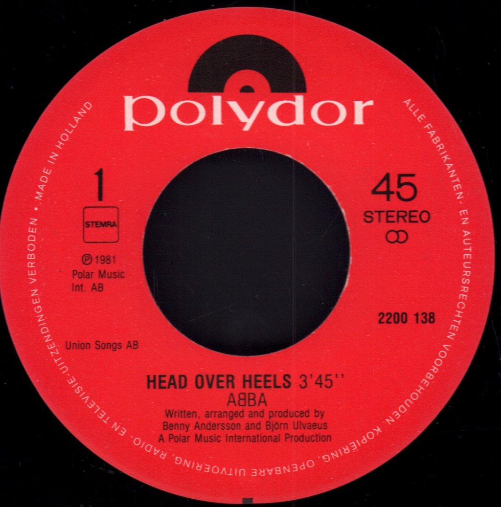 ABBA - Head Over Heels - 7 Inch
