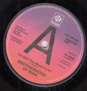Brotherhood Of Man - Oh Boy - 7 Inch