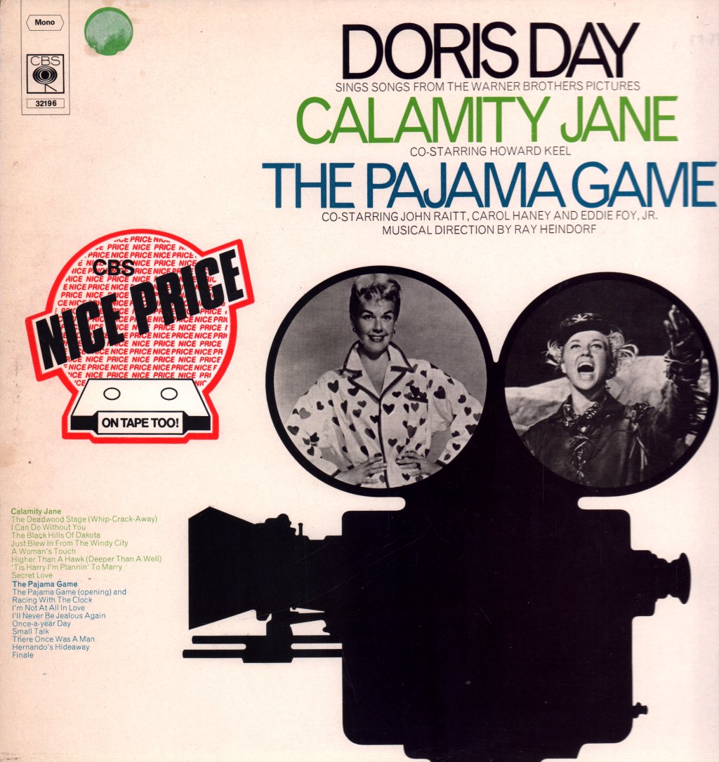 Doris Day - Sings Songs From Calamity Jane and The Pajama Game - Lp