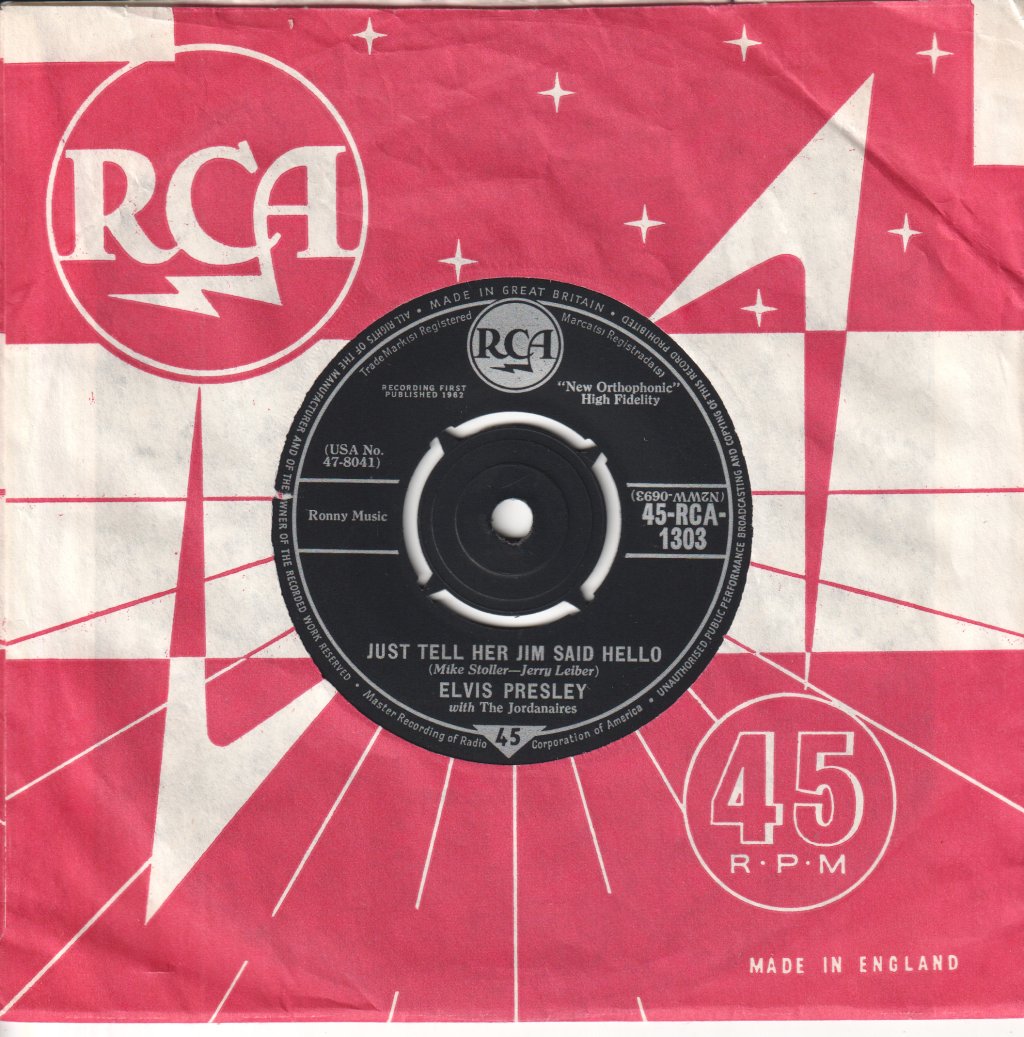 Elvis Presley - She's Not You - 7 Inch