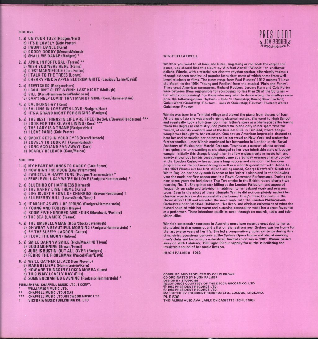 Winifred Atwell - Winifred Atwell Plays Fifty All-Time Greats - Lp