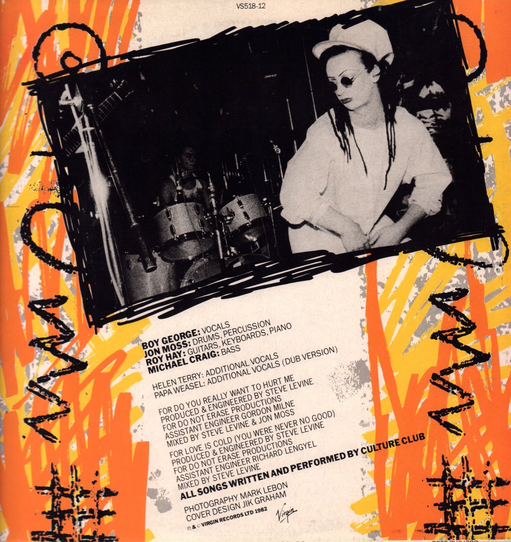 Culture Club - Do You Really Want To Hurt Me - 12 Inch