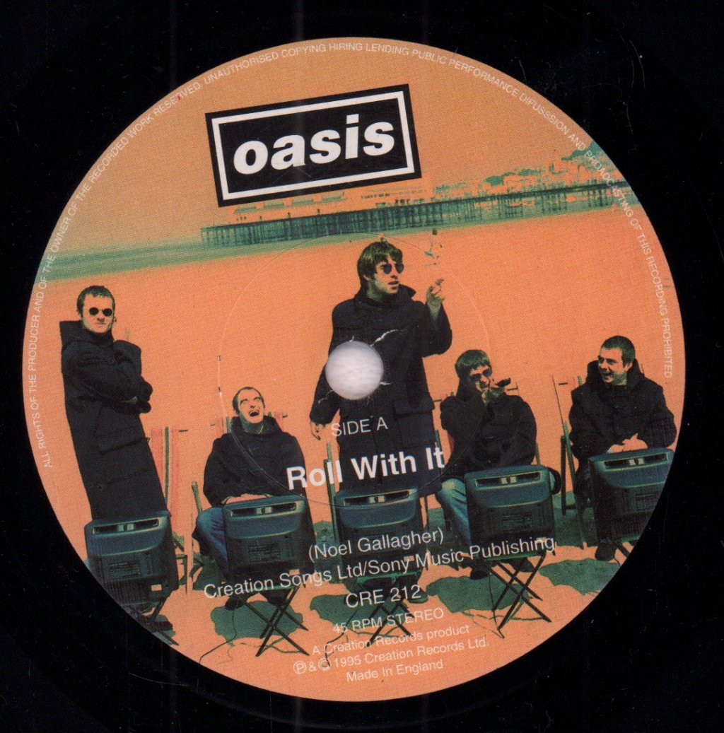 Oasis (Manchester Group) - Roll With It - 7 Inch