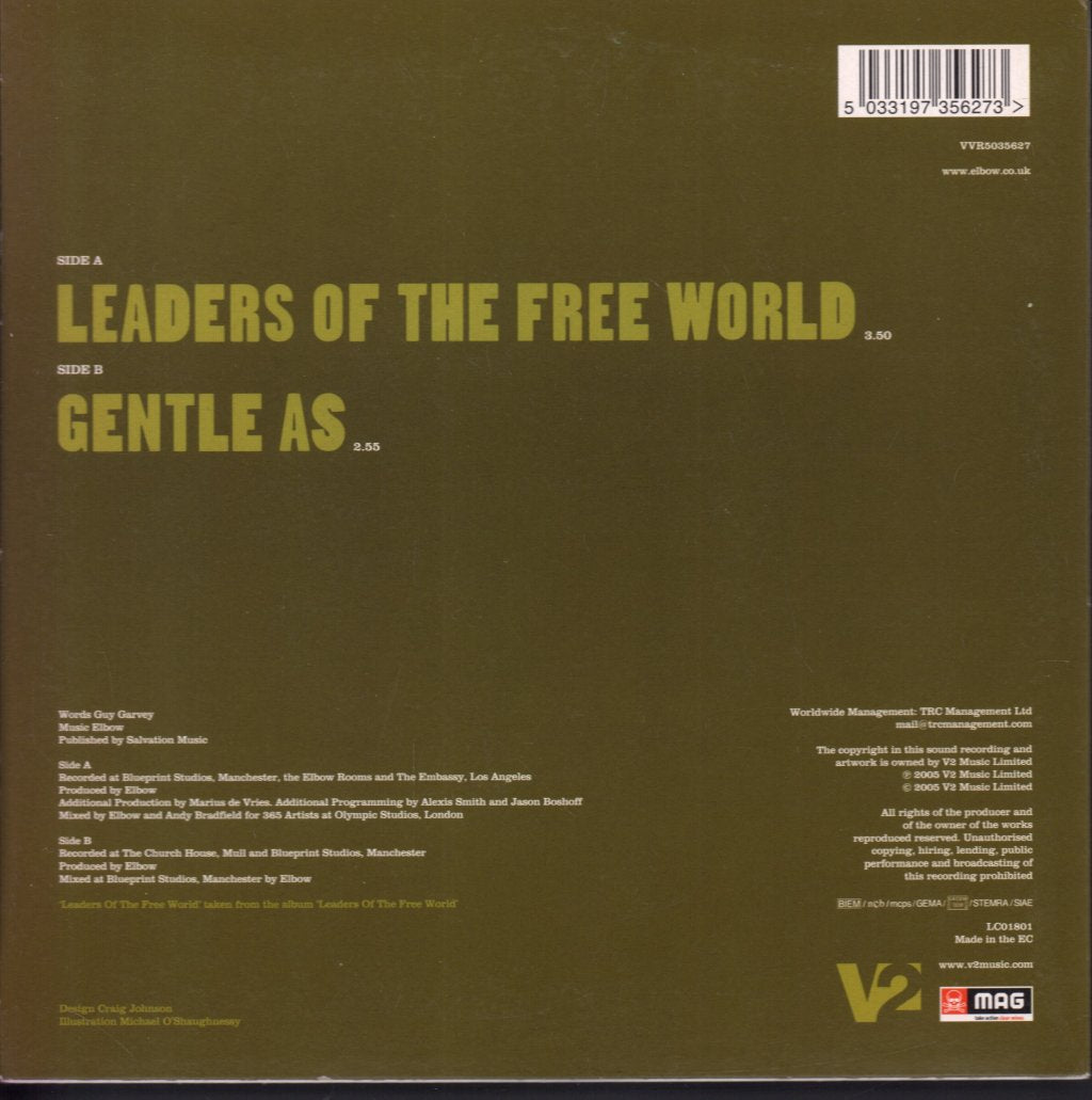 Elbow - Leaders Of The Free World - 7 Inch
