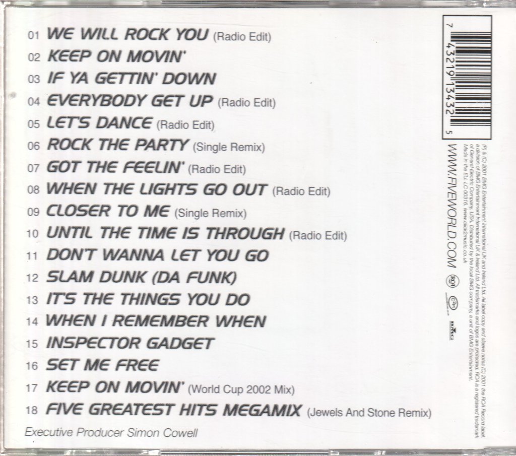 Five (Pop) - Greatest Hits - Cd