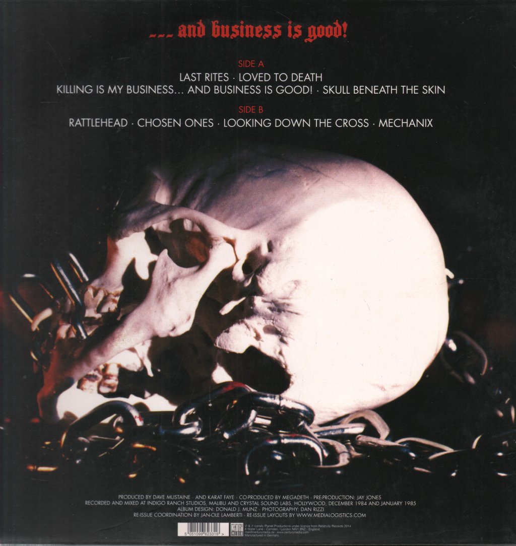 Megadeth - Killing Is My Business And Business Is Good! - Lp