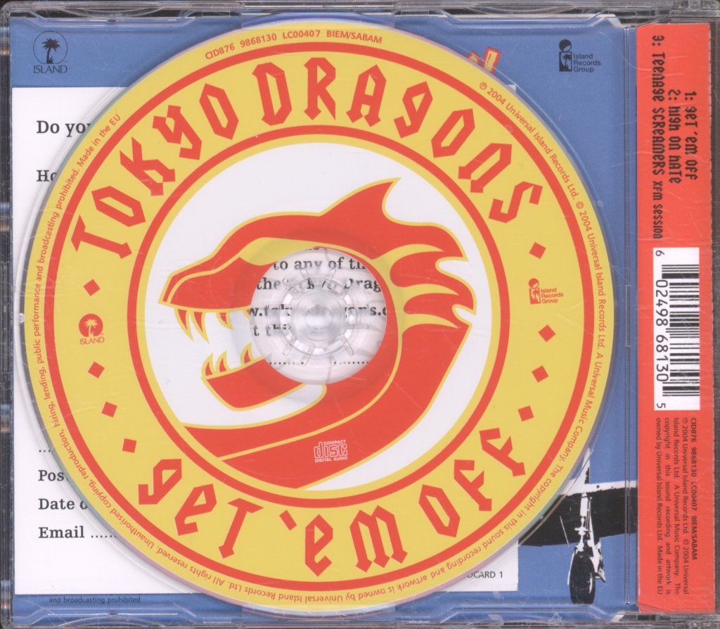 Tokyo Dragons - Get 'Em Off - Cd