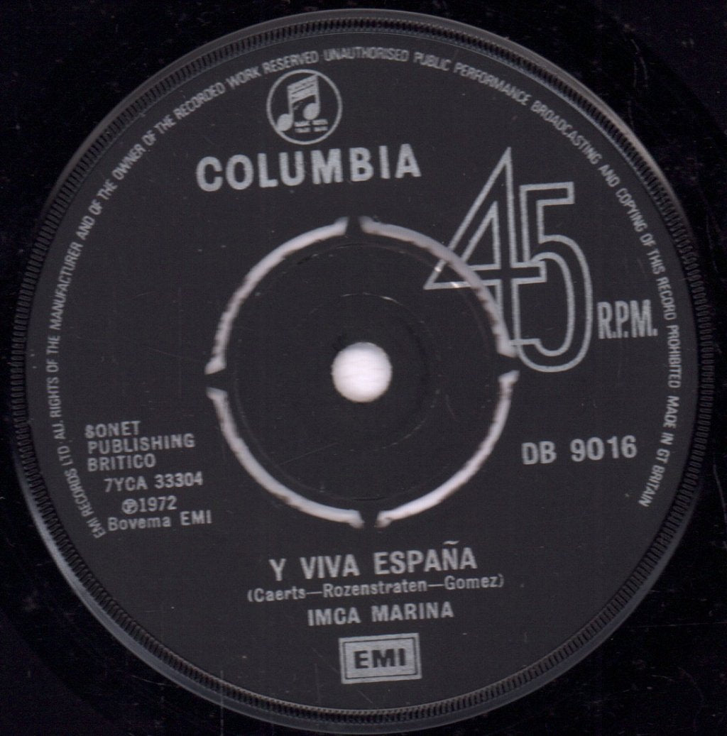 Imca Marina - Y Viva España - 7 Inch