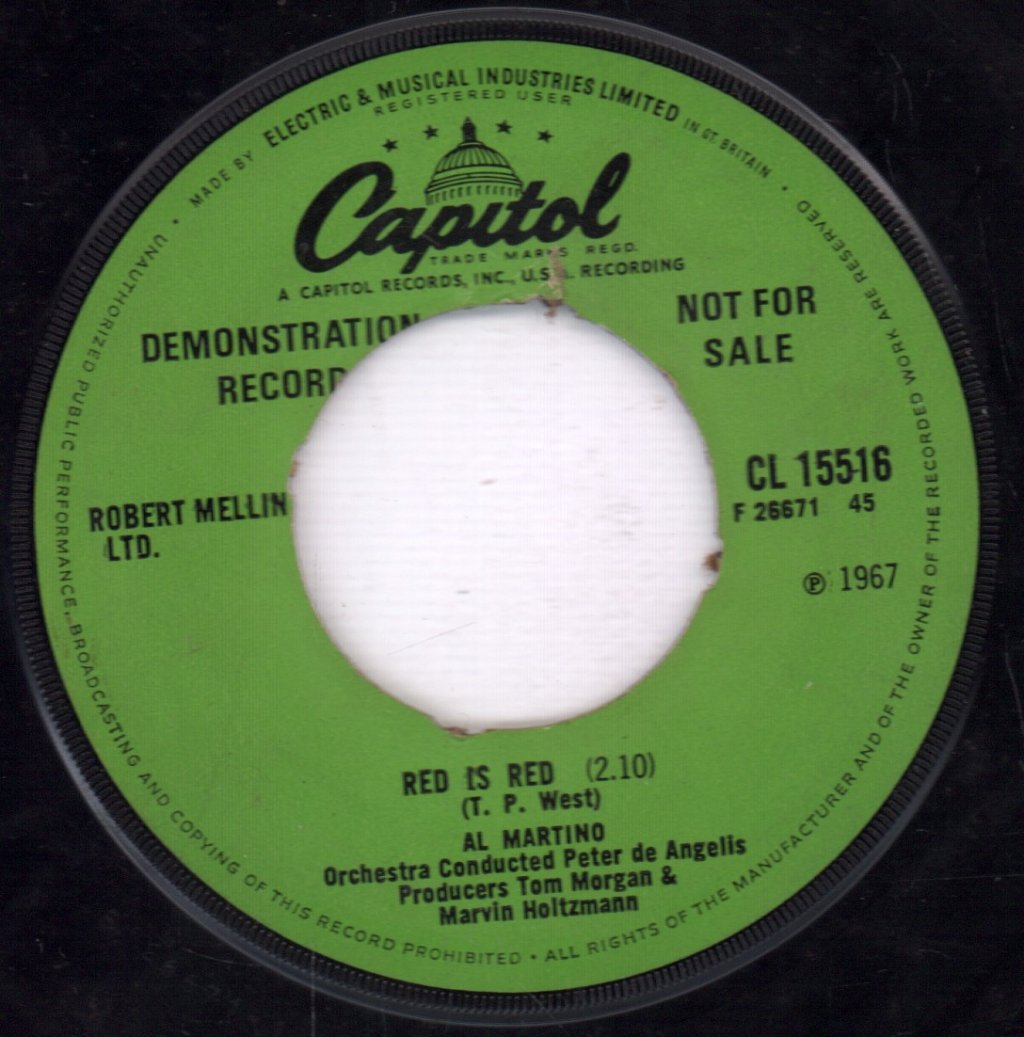 Al Martino - More Than The Eye Can See - 7 Inch