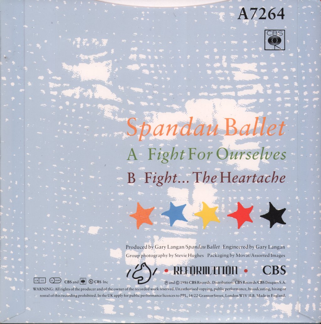 Spandau Ballet - Fight For Ourselves - 7 Inch